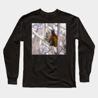 Red squirrel. "You looking at me." Long Sleeve T-Shirt